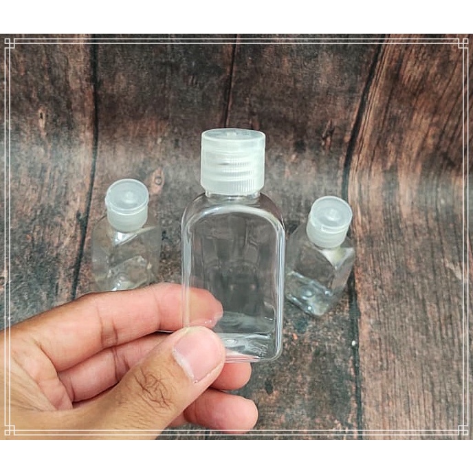 botol bening antis 30ml / 30 ml tutup FLIPTOP