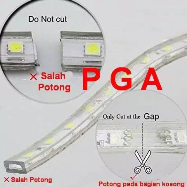 LED Strip Selang 5050 220V  JUAL METERAN Super Terang SMD 5050 Waterproof