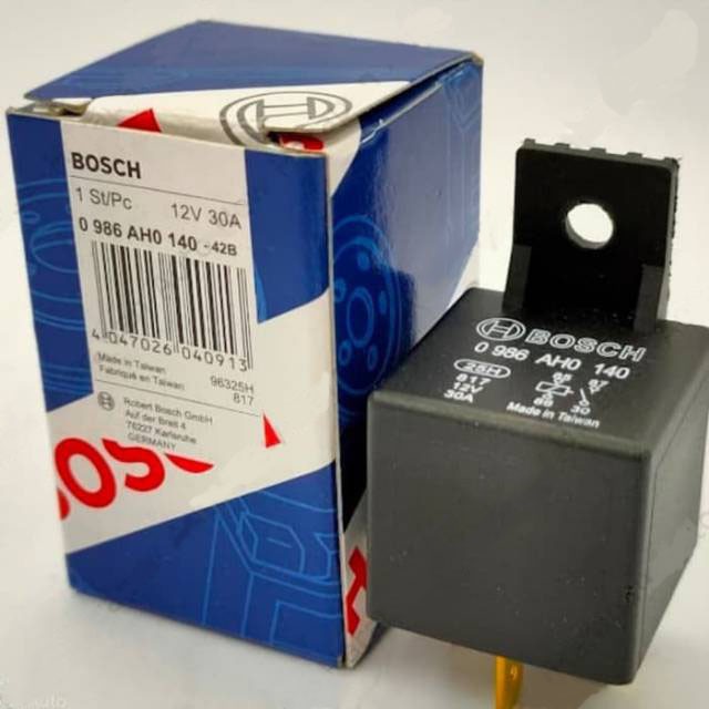 RELAY BOSCH KAKI 4 12V 30A BOSCH ORIGINAL MURAH