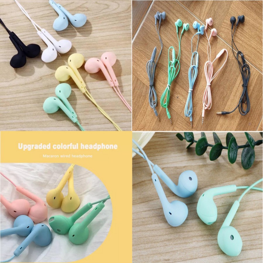 Headset Stereo U19 Macaron Handsfree Extra Bass Earphone U 19