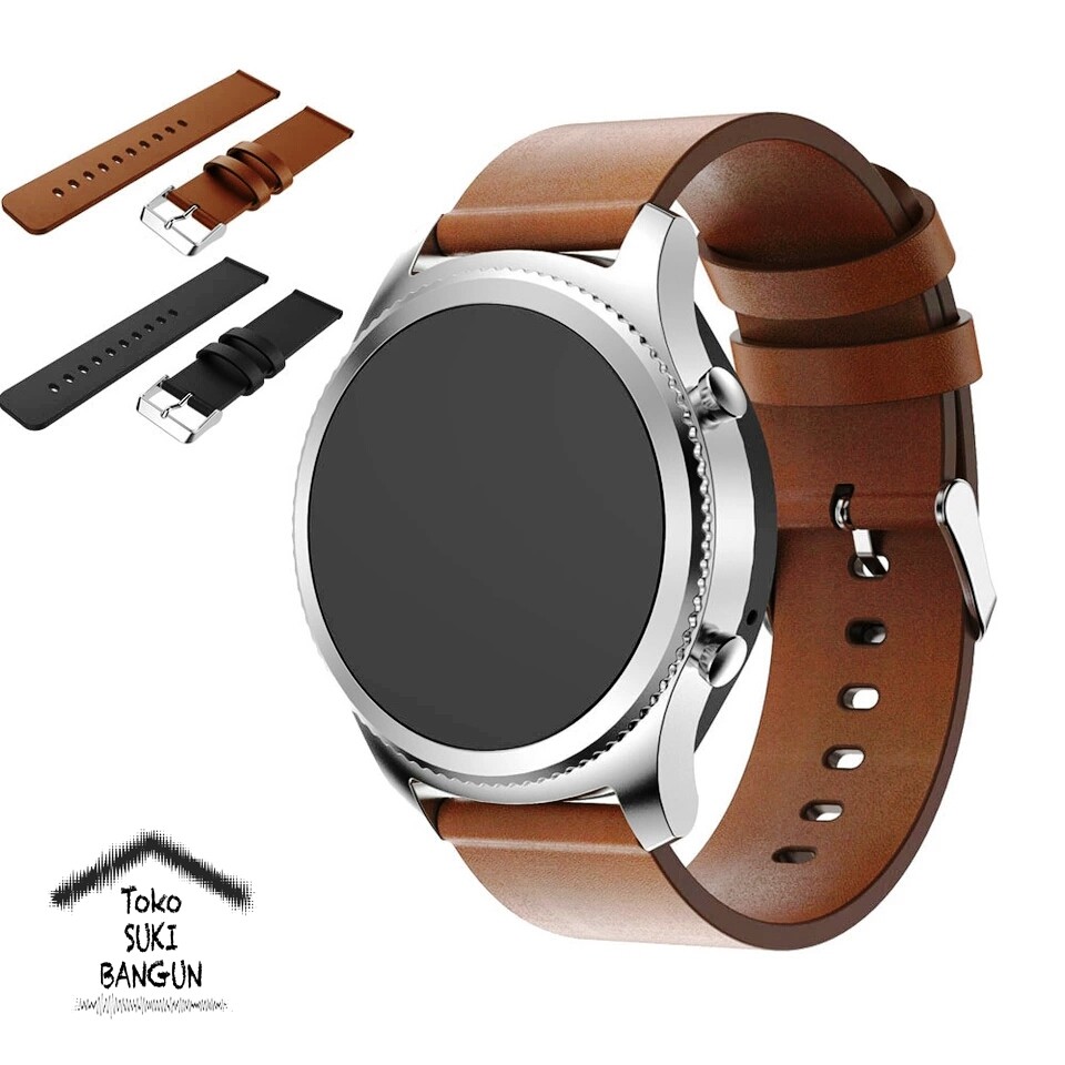 TALI JAM 22mm QUICK RELEASE Kulit Sintetis PU Leather Watch Band Strap