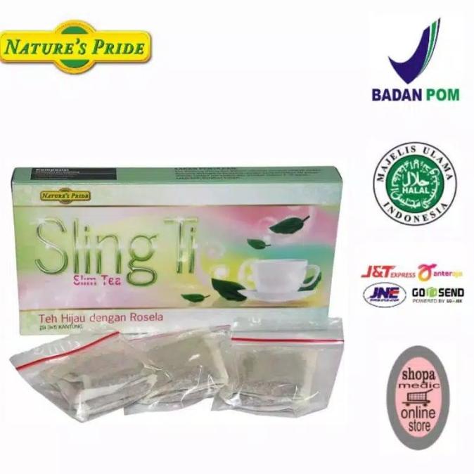 

[COD] Nature's Pride Sling Ti Teh Hijau dengan Rosela (1 Box isi 15 Teabag) [COD]