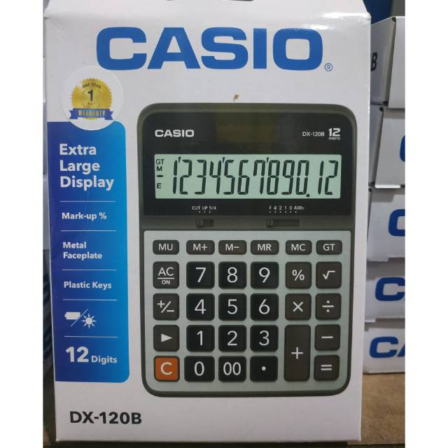 

Casio calculator DX-120B 12digit original bergaransi