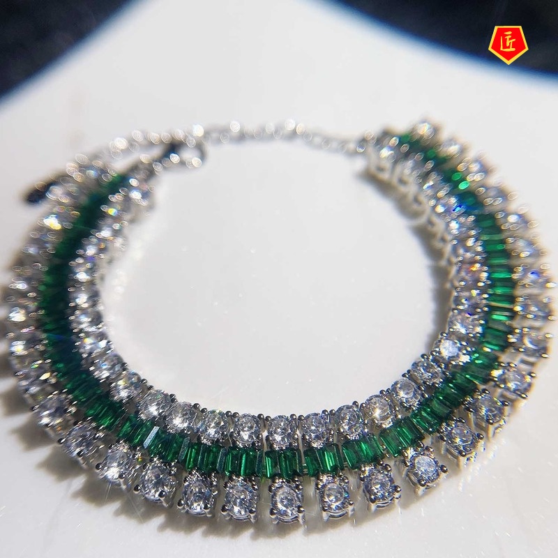 [Ready Stock]Luxury Micro-Inlaid Diamond Adjustable Bracelet