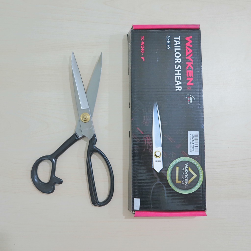 Gunting potong Bahan Kain WAYKEN TC-W240 /TC W240 9&quot; Inch Tailor Shear