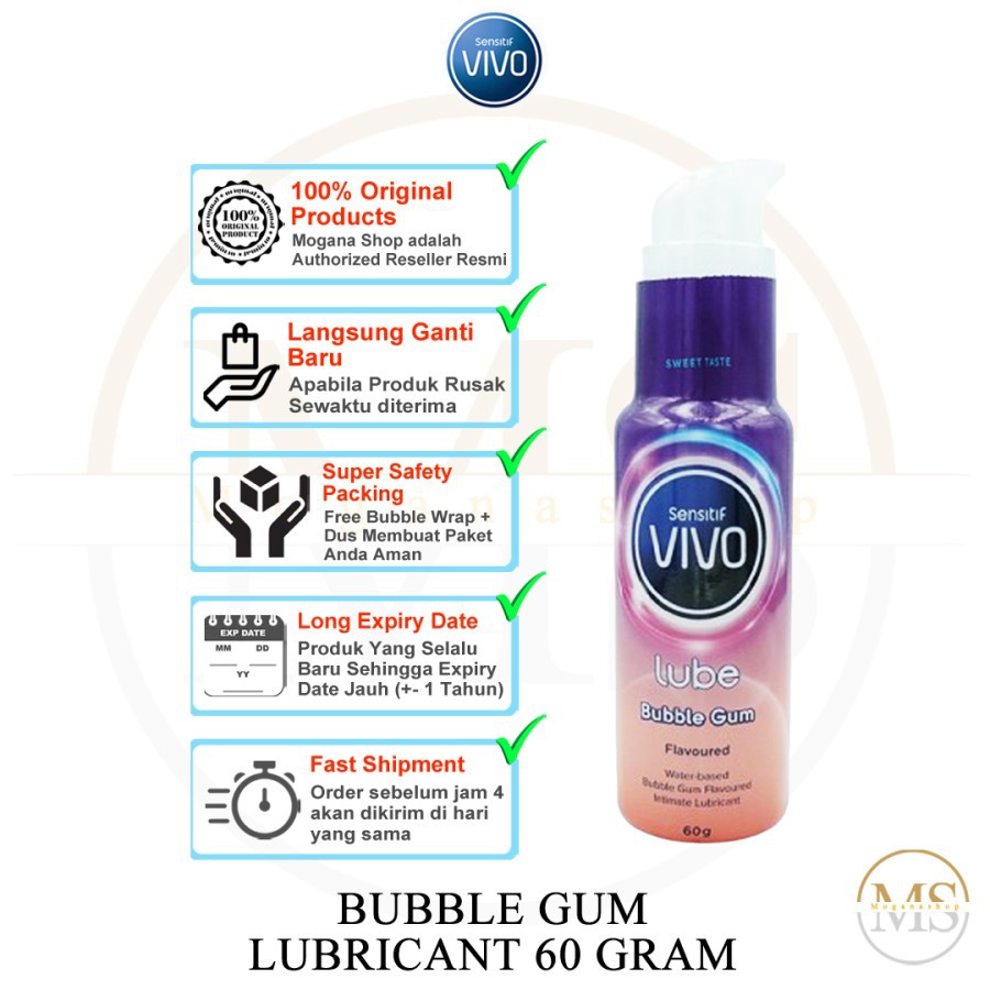 Sensitif Vivo Bubble Gum Lube 60gr