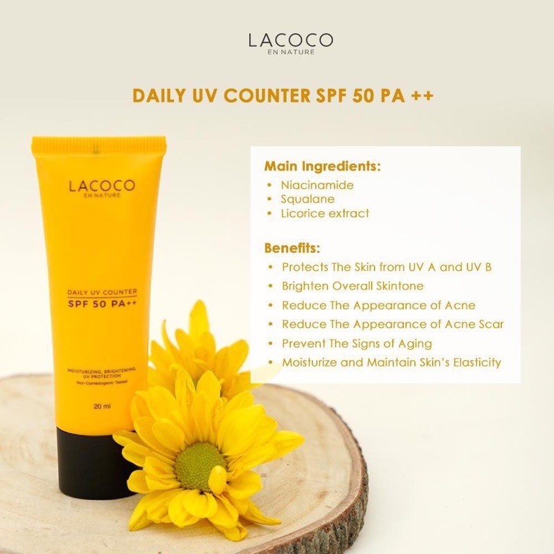 LACOCO Indonesia / En Nature / Eye Serum Dark Spot / Amazonian Watermelon Mask / Bust Fit Daily UV