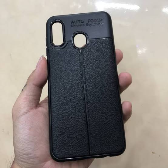 SOFT CASE AUTO FOKUS KULIT JERUK SAMSUNG A20S