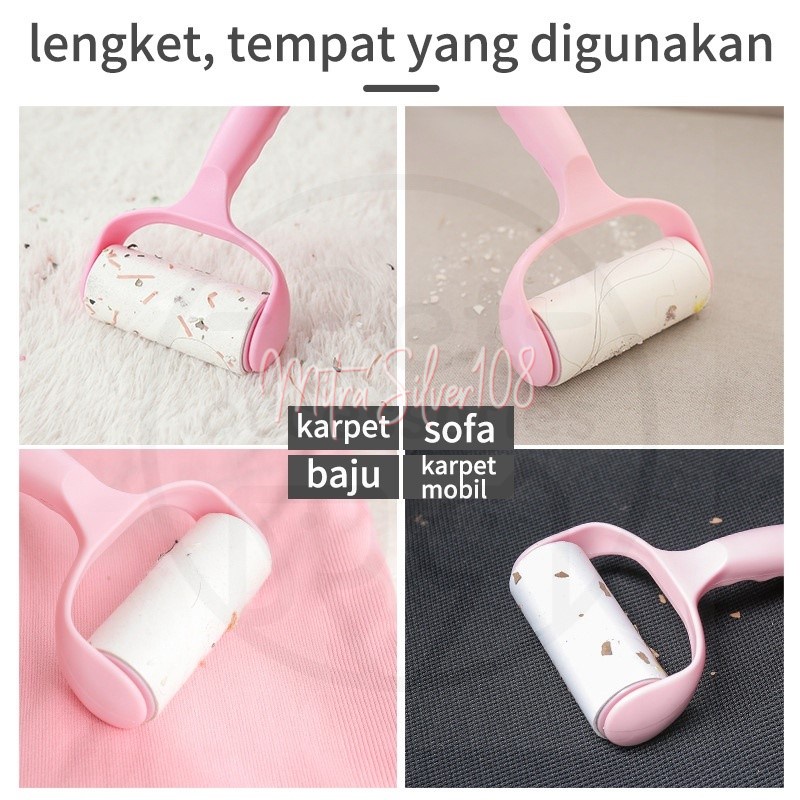 [MS108] PR 25 Pembersih Debu Bulu Halus Sticky Lint Roller Pakaian / Debu Dibaju / Pembersih Bulu Hewan