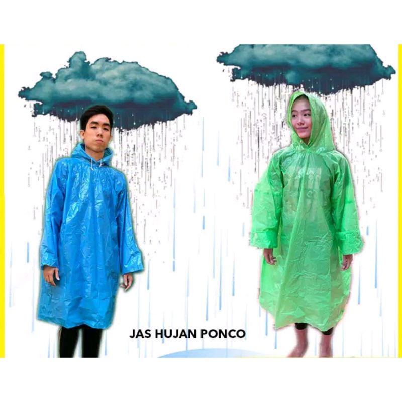 jas hujan plastik BAMBU atasan