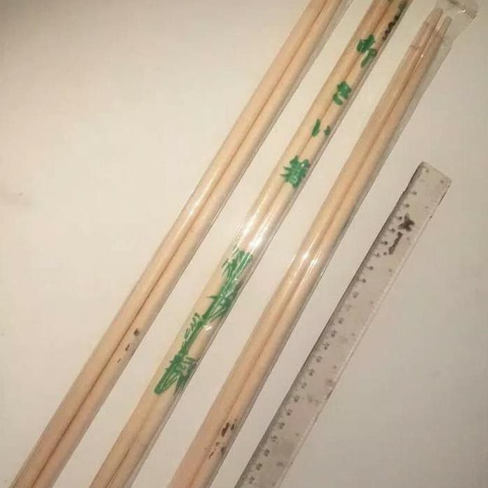 Sumpit Kayu Bambu Panjang Sumpit Tong Mie Ayam Sumpit Panjang 45Cm
