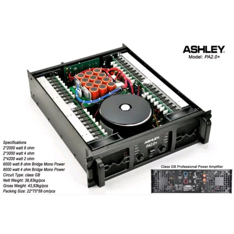 Power Amplifier Class GB Ashley PA2.0+ PA 2.0+ PA 2.0 PA2.0 Original TERBAIK