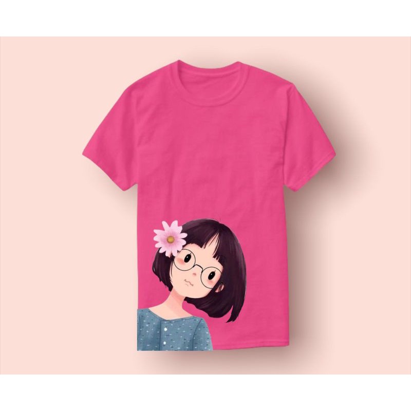 N2-KAOS ANAK MOTIF GIRLY CUTE SUPER KEREN