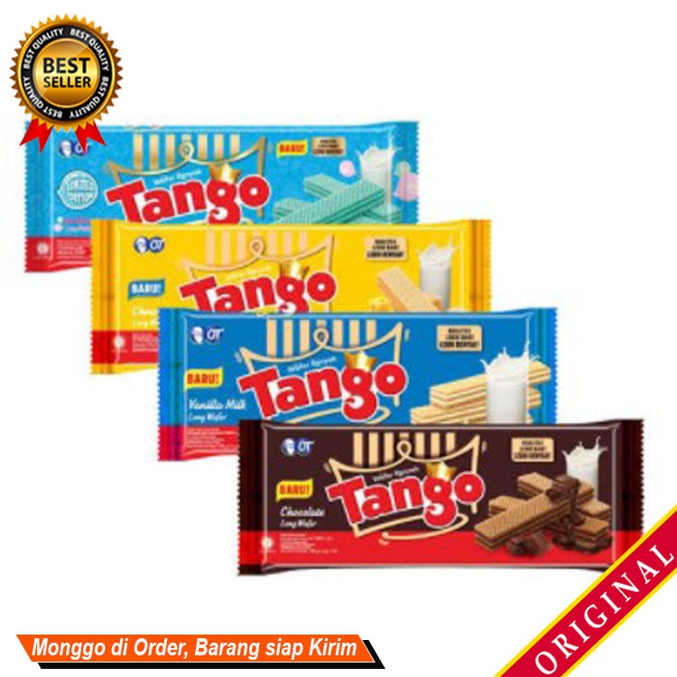 

Jajanan camilan keluarga Sajian bekal menyenangkan TANGO Long Wafer 130gr