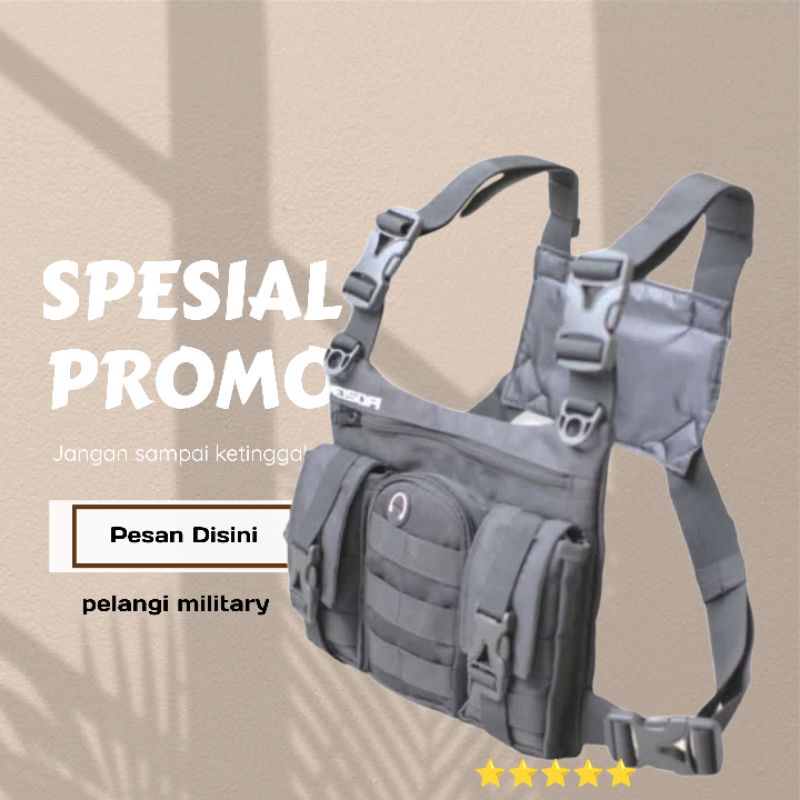 Chest bag tactical | tas dada waterfroop | tas pelindung dada