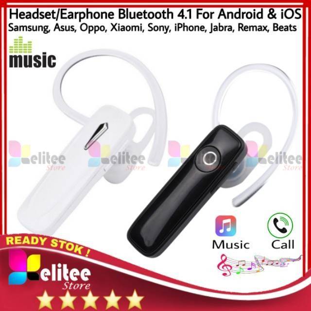 Headset Earphone Bluetooth 4.1 Universal Wireless