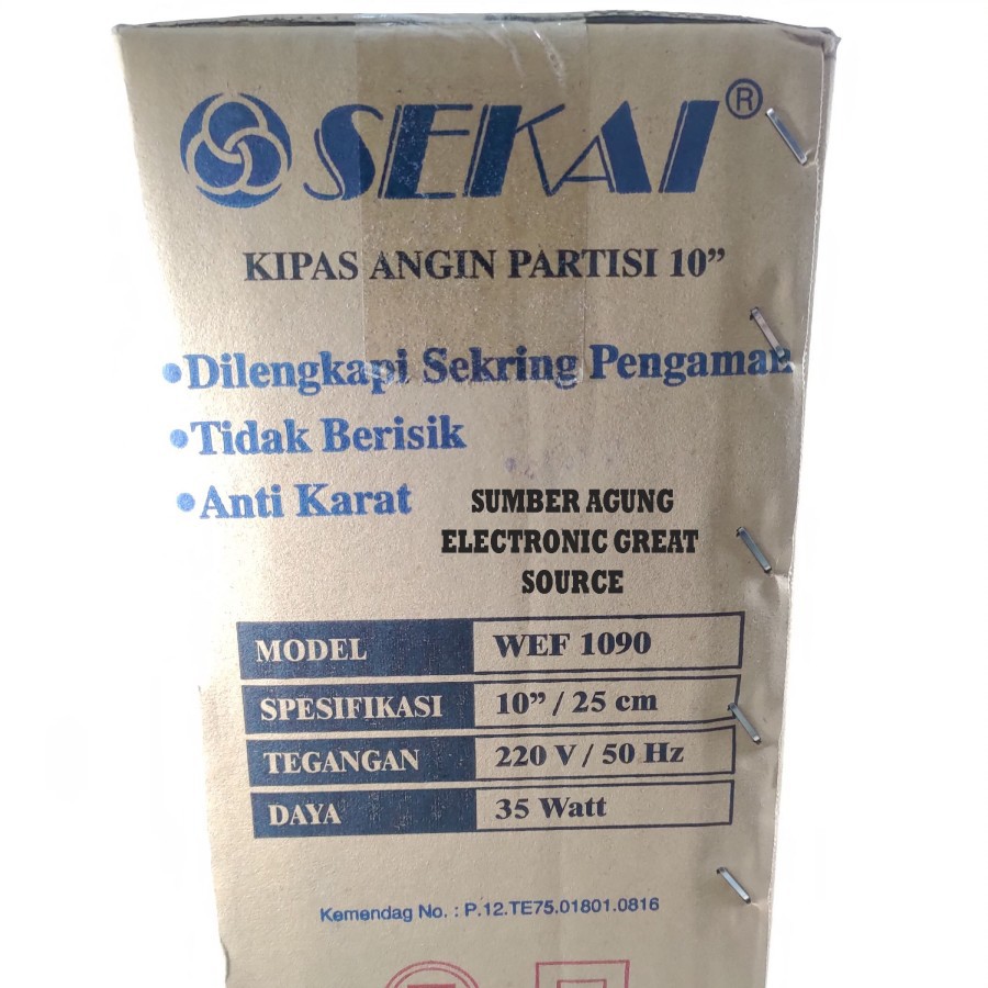 Sekai WEF1090 Kipas Angin Hisap Dinding Partisi 10inch Wall Exhaust Fa