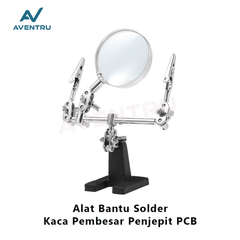 Penjepit PCB Kaca Pembesar Dudukan Solder