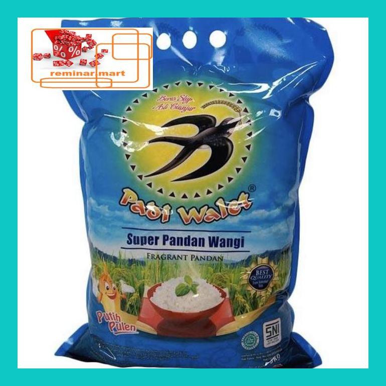 

S0Bers Beras Pandan Wangi Padi Walet 5Kg Ric0S50B