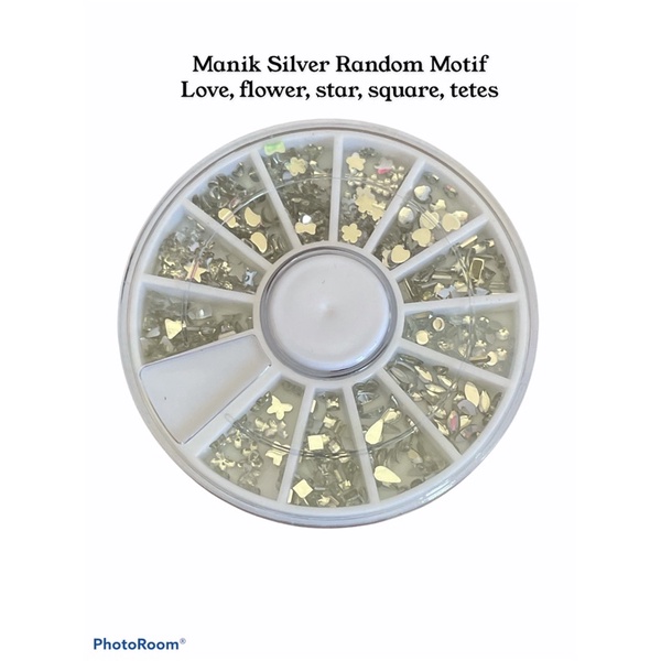 Manik Hias KUKU Rhinestones nail art wheel manik-manik kuku