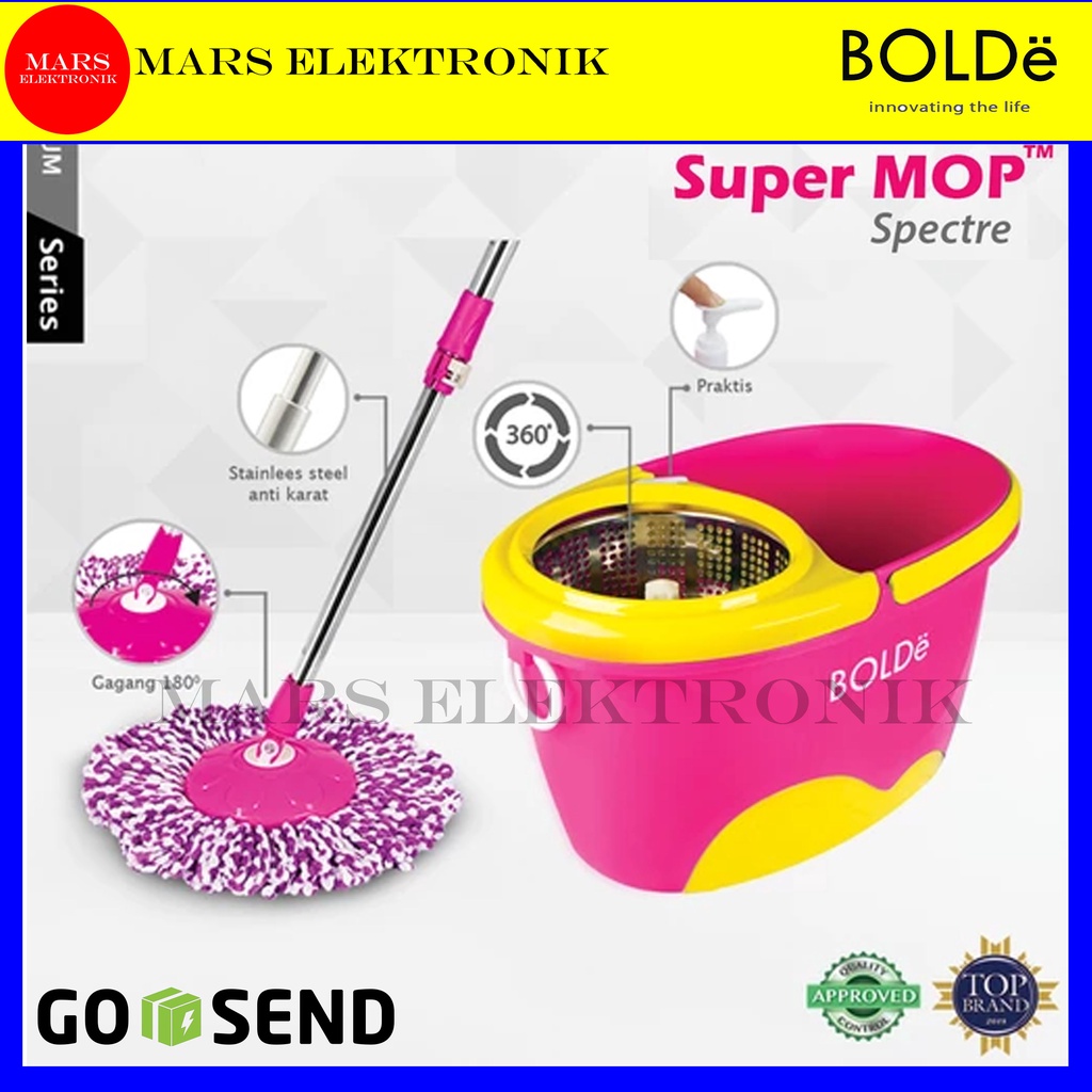BOLDE SUPER MOP SPECTRE / ALAT PEL LANTAI / SUPER MOP BOLDE / READY