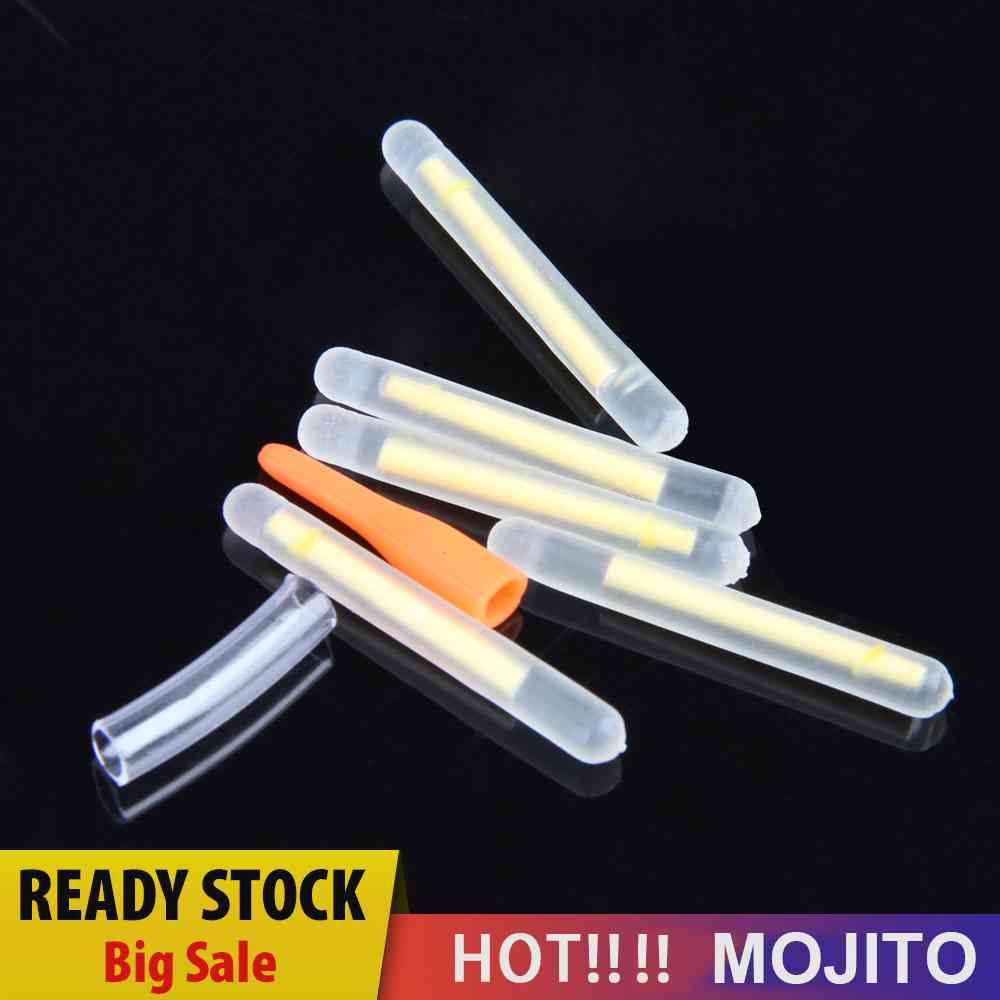 50Pcs Stik Lampu Apung Fluorescent 25mm / 37mm Untuk Memancing Malam Hari