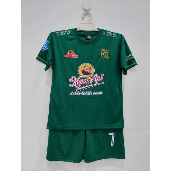 Jersey Persebaya anak 2022-2023 setelan baju bola kids Persebaya Surabaya Bonek Bonita