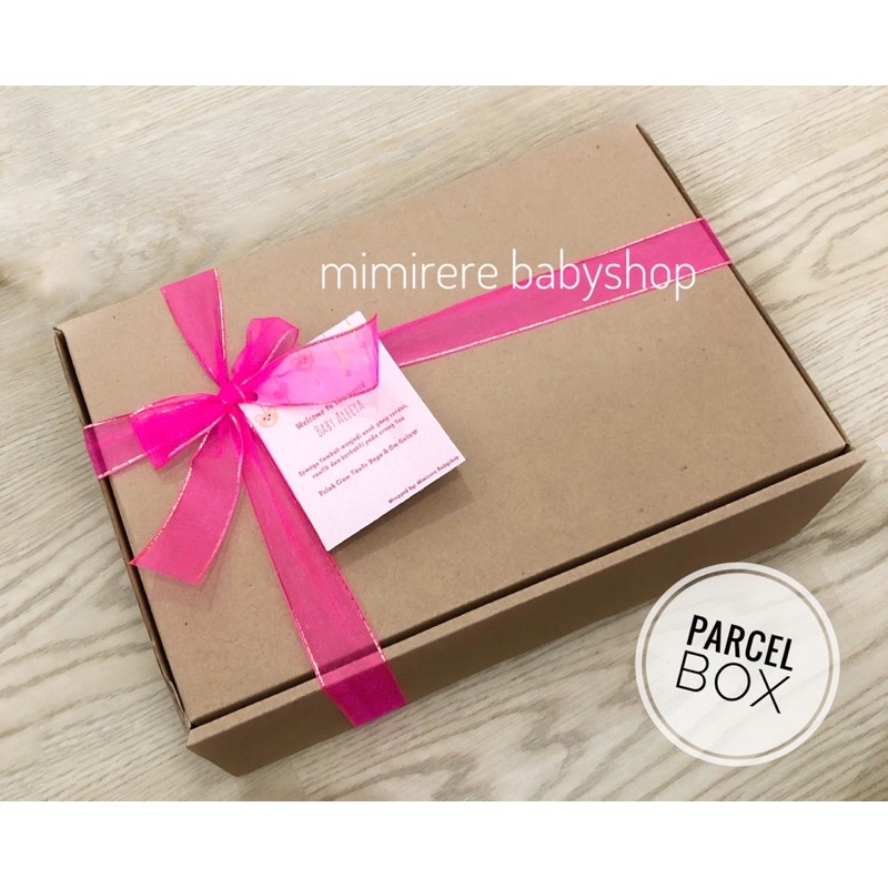 PARCEL BOX - FREE GIFTCARD - Hanya Box dan jasa pembuatan - Make your own parcel Hampersn