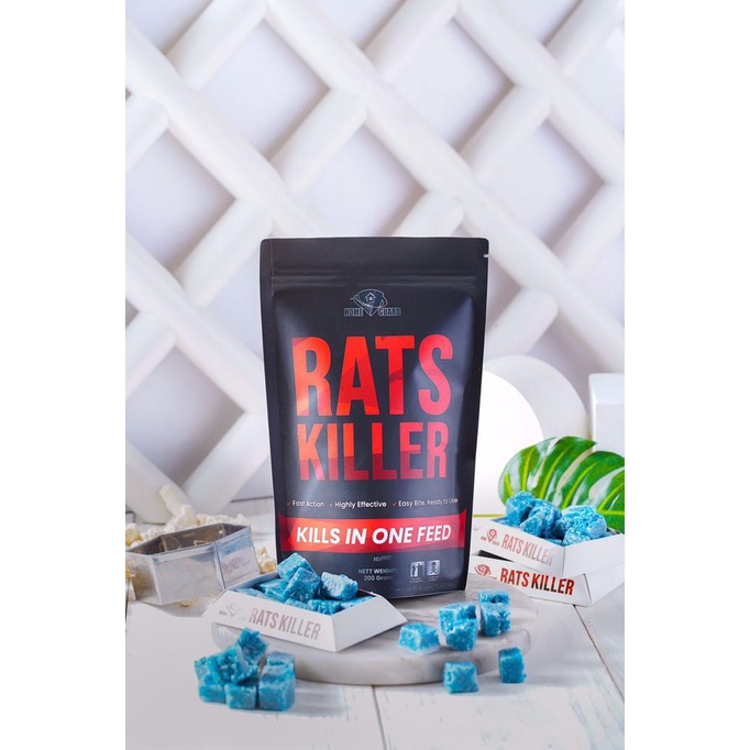 Home Guard Rats Killer 100 gr - 200gr | Racun Tikus Mati Kering Tidak Berbau