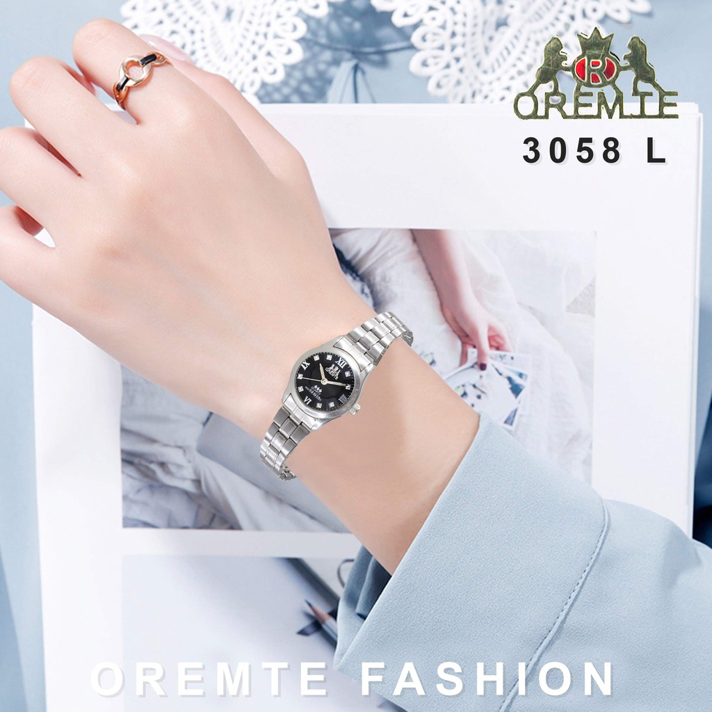Jam Tangan Oremte Wanita 1856 L Stainless Steel Water Resist 3 ATM Watch-1