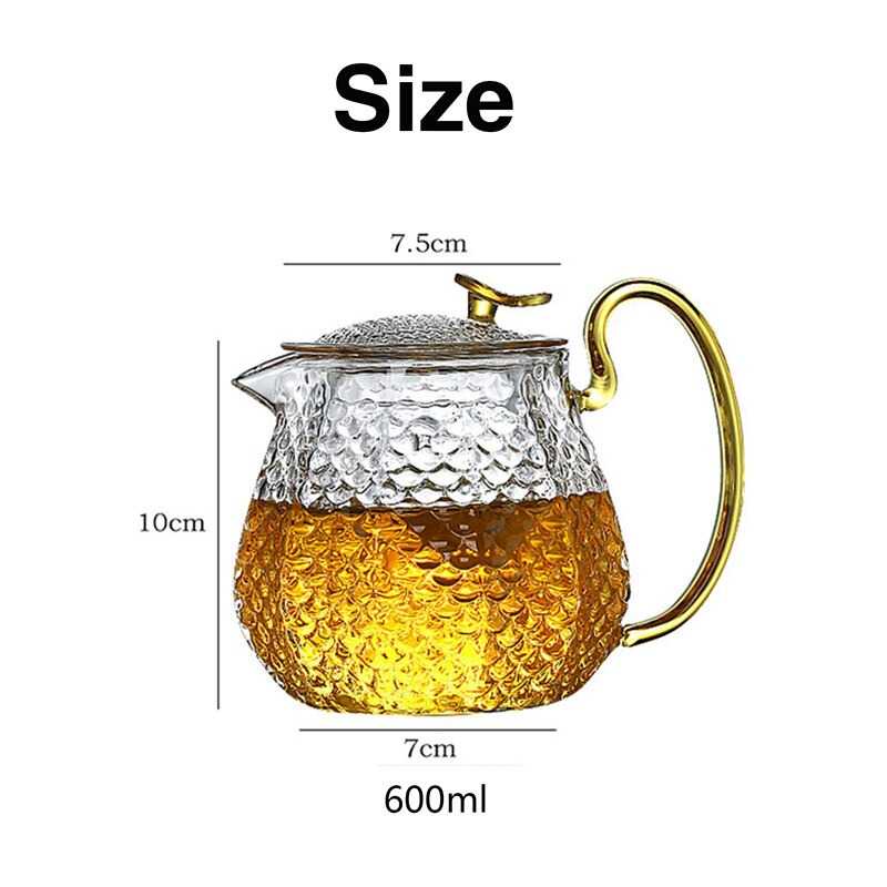 Homadise Teko Pitcher Teh Chinese 600ml with 4 Glass - JJ0006