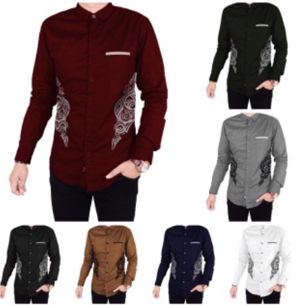 PAKAIAN PRIA LEBARAN KEMEJA KOKO PUTRA BAJU KOKO BAJU PRIA MUSLIM KEKINIAN SPECIAL RAMADHAN 2022