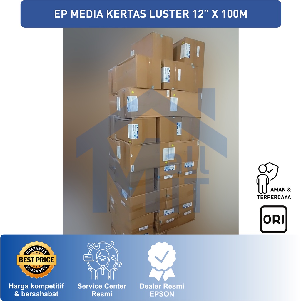 EP MEDIA PHOTO PAPER LUSTER 12 INCI X 100 METER Kertas Foto Original berkualitas