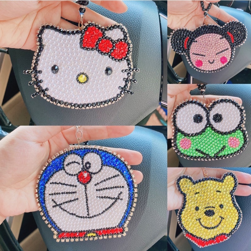 Gantungan spion mobil mickey minnie gantungan spion mobil gantungan spion mobil mickey minnie blink hello kitty doraemon pucca  Gantungan Spion Mobil