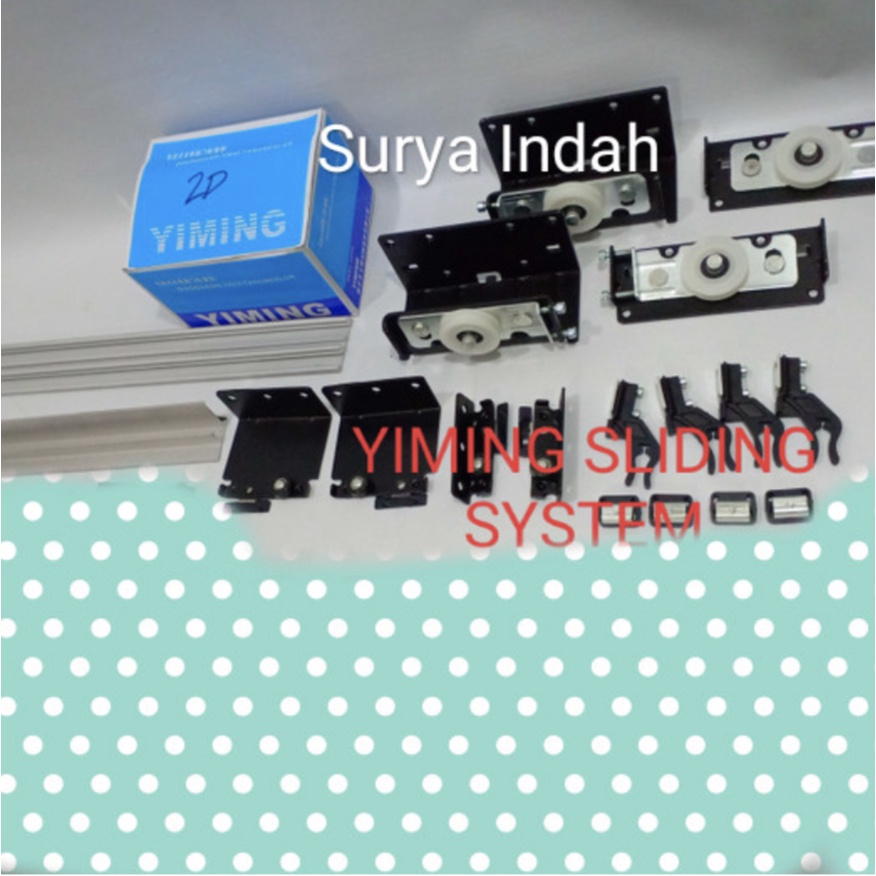 rel sliding yimming 2 pintu rel sliding gantung rel yimming