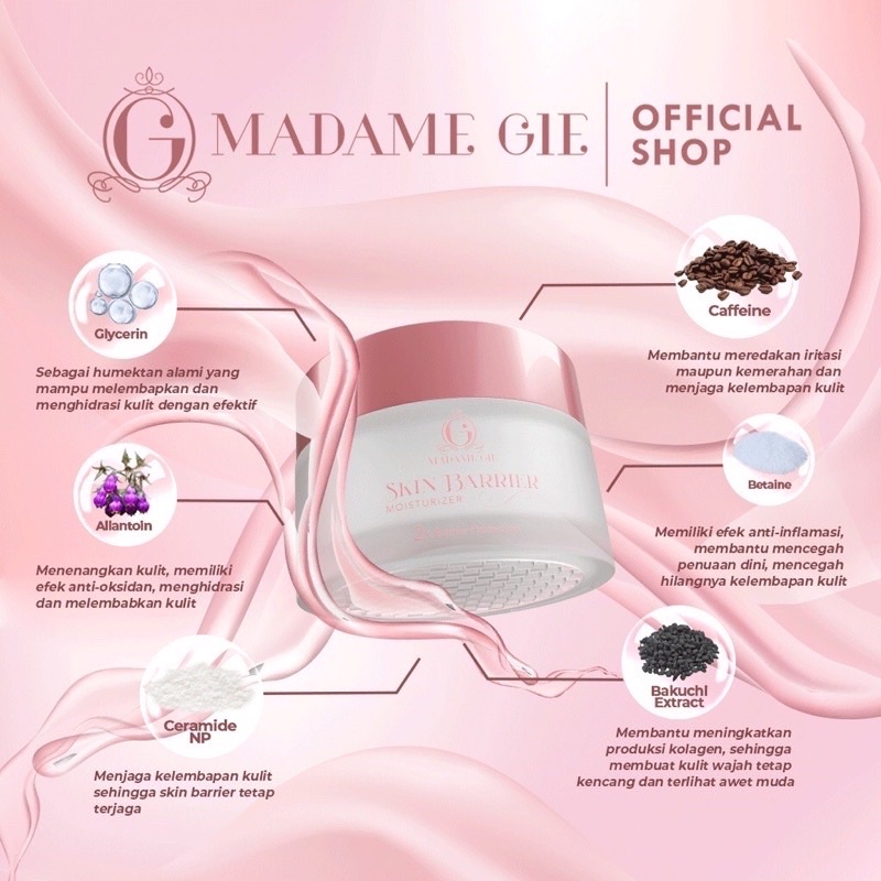 Madame Gie Skin Barrier Moisturizer - Ceramide Repair Skincare Pelembab Gel Ceramide madamgie