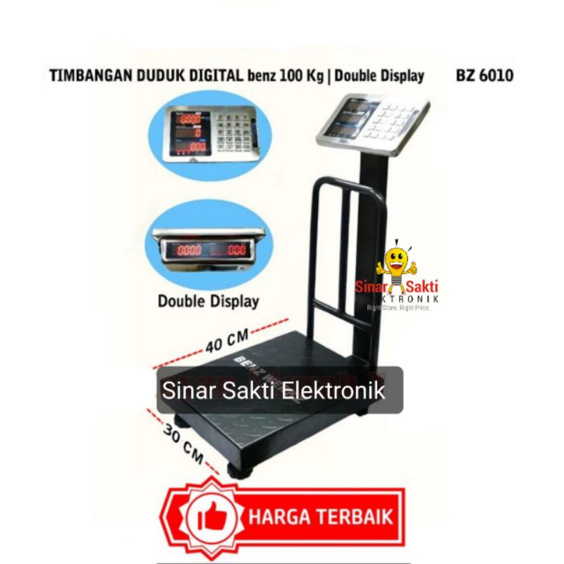 Timbangan Duduk Barang Ekspedisi Paket Digital 100Kg 100 KG Benz Garansi