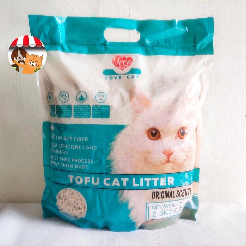 Love Cat Tofu Cat Litter 7 Liter Pasir Wangi Gumpal