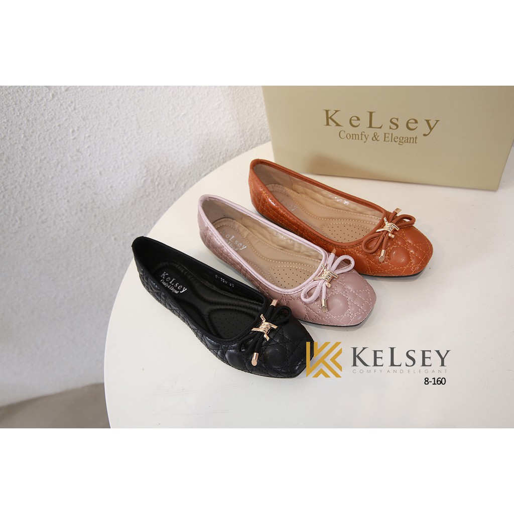 SEPATU BATAM-SEPATU IMPORT- KELSEY VALLEN LEATHER FLATS 8-160