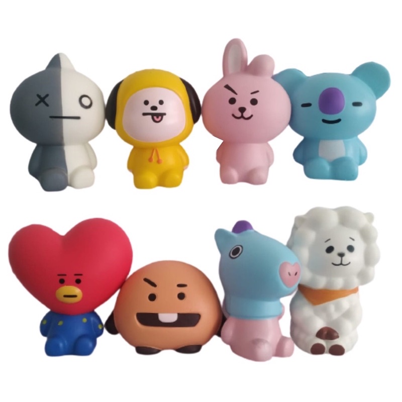 New Mainan squishy bt21 , KPOP - BTS, mainan cowok, mainan cewek. gantungan  kunci.