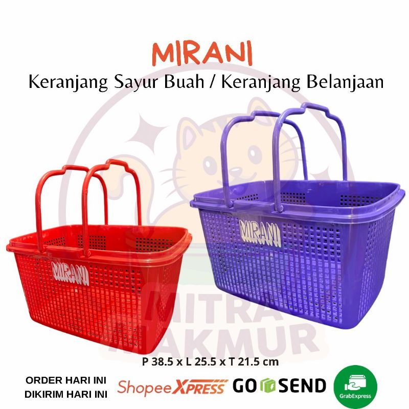 MIRANI - KERANJANG BELANJA MIRANI / KERANJANG PLASTIK