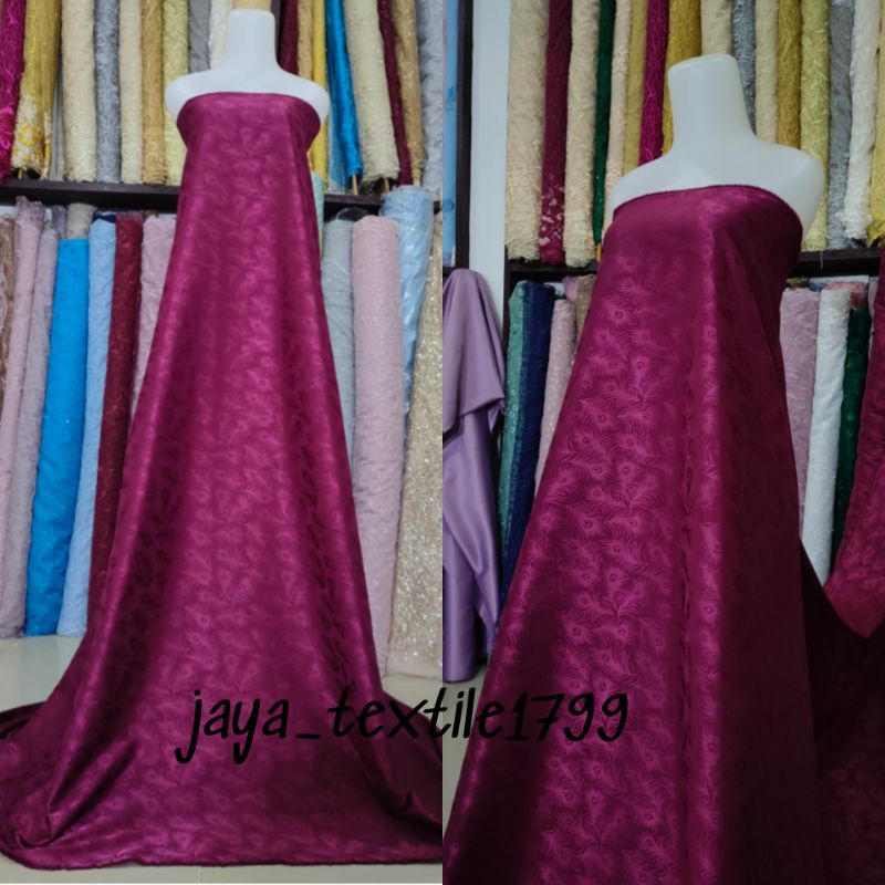 Termurah !! Kain Jaguard  Emboss / Kain satin Jaguar silk terbaru