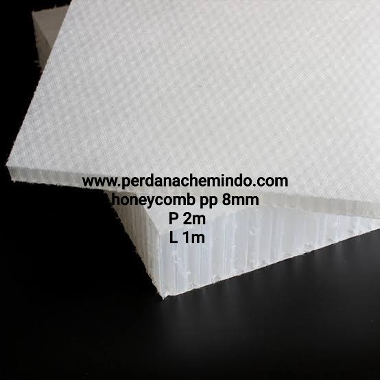 honeycomb PP panel composite fiberglass tebal 8mm 2m x 1m