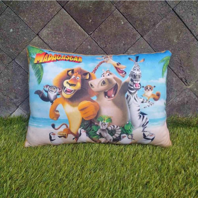 Bantal Kotak Kartun Doraemon Barney Minions