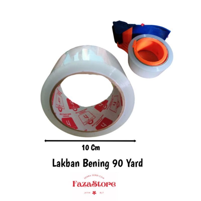 

LAKBAN BENING 90YARD ISOLASI SELOTIP CLEAR TAPE 45MM DAYA LENGKET