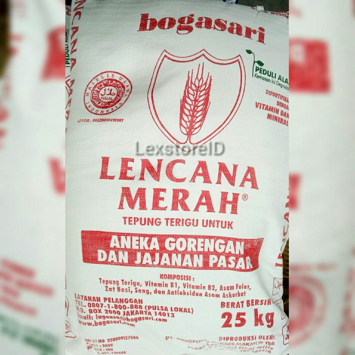 

BISA COD lencana merah tepung terigu 25kg