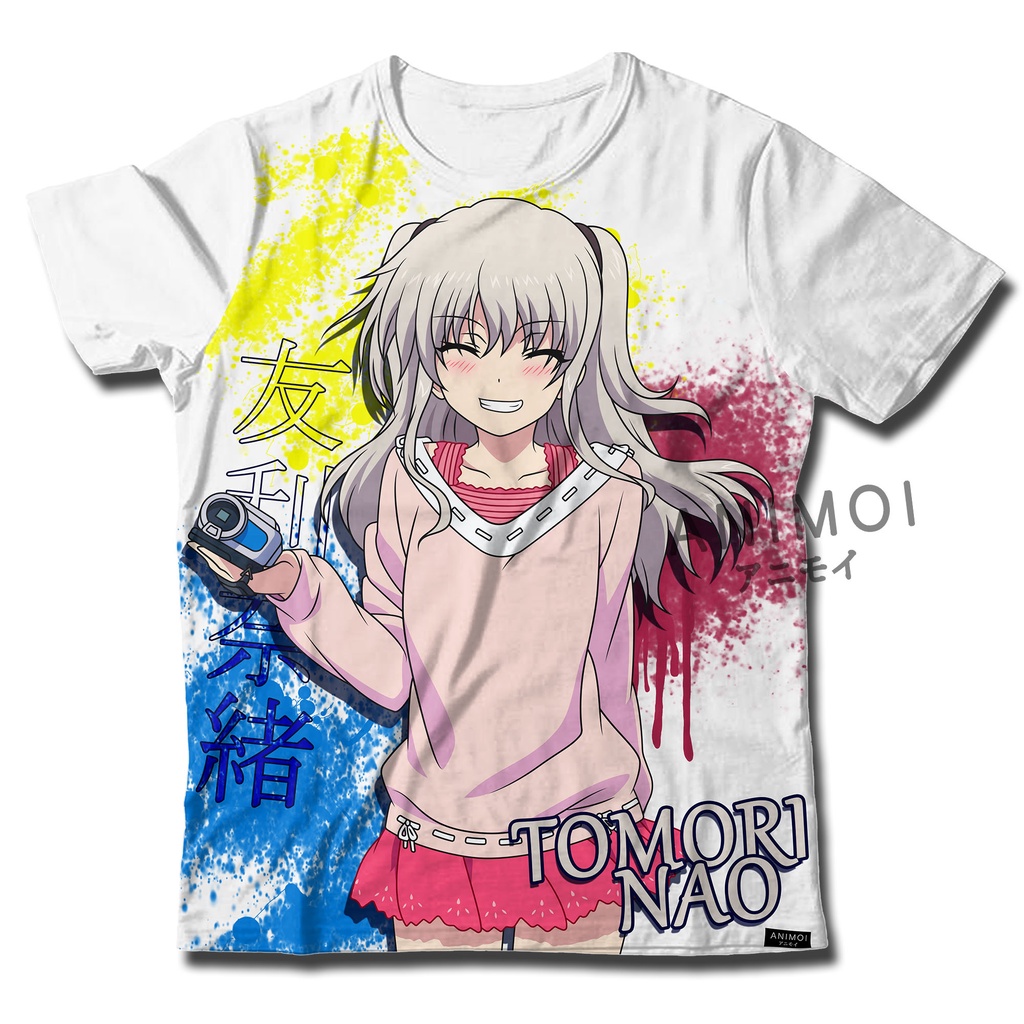 Kaos FullPrint Anime Charlotte || Nao Tomori || Animoi Full Print