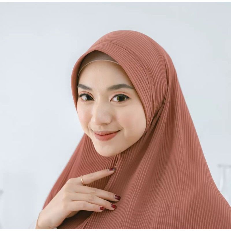 HIJAB BERGO PLISKET JERSEY PET L/ BERGO PLISKET JERSEY ORI TERBAIK