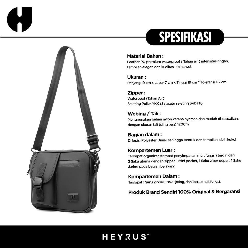 HEYRUS RUSEL I Slingbag Alexa Tas Selempang Pria Wanita