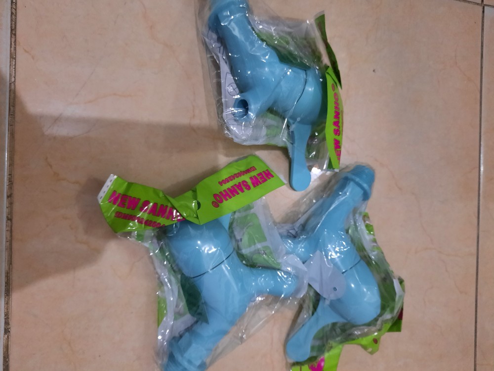 Kran Plastik Pvc New Sanho / Keran Air Engkol / Plastik Tap